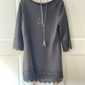 Sharagano Black dress with belt size 14